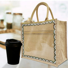 Load image into Gallery viewer, Linen Tote Bags Waterproof Daily Utility Bag for Grocery/School/Travel/Study/Gym
