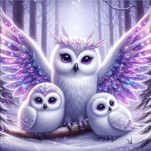 Load image into Gallery viewer, Shining Owl 30*30CM(Canvas) Full Round Drill Diamond Painting
