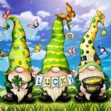 Load image into Gallery viewer, Garden Gnome 30*30CM(Canvas) Full Round Drill Diamond Painting
