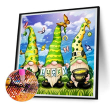 Load image into Gallery viewer, Garden Gnome 30*30CM(Canvas) Full Round Drill Diamond Painting
