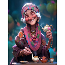 Load image into Gallery viewer, Kind Old Lady 30*40CM(Canvas) Full Square Drill Diamond Painting
