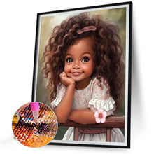 Load image into Gallery viewer, Sweet Girl 40*50CM(Canvas) Full Round Drill Diamond Painting

