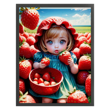 Load image into Gallery viewer, Huancan - Strawberry Shortcake - 45*60CM 11CT 3 Stamped Cross Stitch
