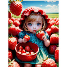 Load image into Gallery viewer, Huancan - Strawberry Shortcake - 45*60CM 11CT 3 Stamped Cross Stitch
