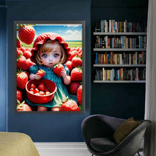 Load image into Gallery viewer, Huancan - Strawberry Shortcake - 45*60CM 11CT 3 Stamped Cross Stitch
