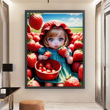 Load image into Gallery viewer, Huancan - Strawberry Shortcake - 45*60CM 11CT 3 Stamped Cross Stitch
