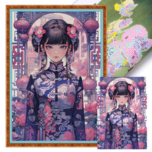 Load image into Gallery viewer, Huancan - Ancient Style Girl - 45*65CM 11CT 3 Stamped Cross Stitch

