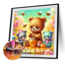 Load image into Gallery viewer, Bears Sharing Honey 40*40CM(Canvas) Full Round Drill Diamond Painting
