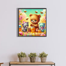 Load image into Gallery viewer, Bears Sharing Honey 40*40CM(Canvas) Full Round Drill Diamond Painting
