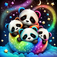 Load image into Gallery viewer, Panda 40*40CM(Canvas) Full Round Drill Diamond Painting
