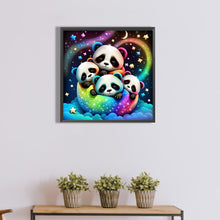 Load image into Gallery viewer, Panda 40*40CM(Canvas) Full Round Drill Diamond Painting
