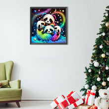 Load image into Gallery viewer, Panda 40*40CM(Canvas) Full Round Drill Diamond Painting
