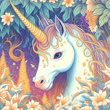 Load image into Gallery viewer, Forest Unicorn 40*40CM(Picture) Full Round Drill Diamond Painting
