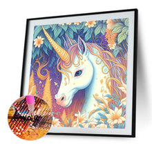 Load image into Gallery viewer, Forest Unicorn 40*40CM(Picture) Full Round Drill Diamond Painting
