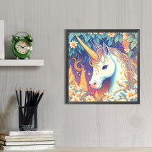 Load image into Gallery viewer, Forest Unicorn 40*40CM(Picture) Full Round Drill Diamond Painting
