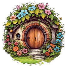 Load image into Gallery viewer, Flower Cottage 40*40CM(Canvas) Full Round Drill Diamond Painting
