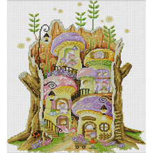 Load image into Gallery viewer, Joy Sunday - Fairy House - 40*47CM 14CT 2 Stamped Cross Stitch
