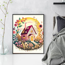Load image into Gallery viewer, Huancan - Flower And Grass Cottage - 40*50CM 16CT 2 Stamped Cross Stitch

