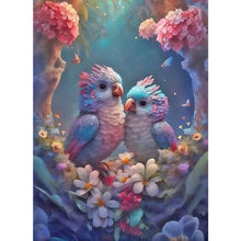 Load image into Gallery viewer, A Pair Of Colorful Lovebirds 40*55CM(Picture) Full Round Drill Diamond Painting
