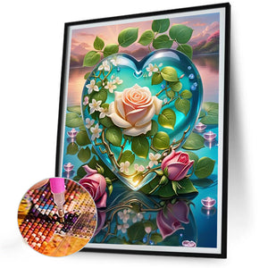 Dreamlike Roses 30*40CM(Canvas) Full Round Drill Diamond Painting