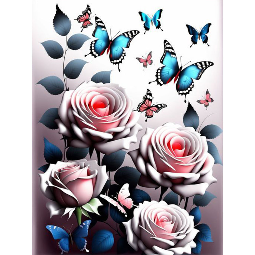 Dreamlike Roses 30*40CM(Canvas) Full Round Drill Diamond Painting