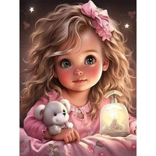 Load image into Gallery viewer, Sweet Girl 30*40CM(Canvas) Full Round Drill Diamond Painting
