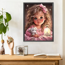 Load image into Gallery viewer, Sweet Girl 30*40CM(Canvas) Full Round Drill Diamond Painting
