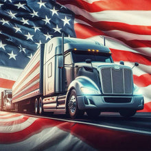 Load image into Gallery viewer, American Flag 30*30CM(Canvas) Full Round Drill Diamond Painting
