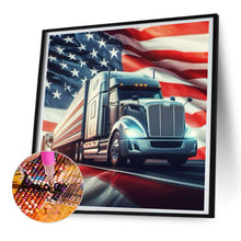 Load image into Gallery viewer, American Flag 30*30CM(Canvas) Full Round Drill Diamond Painting
