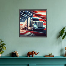 Load image into Gallery viewer, American Flag 30*30CM(Canvas) Full Round Drill Diamond Painting
