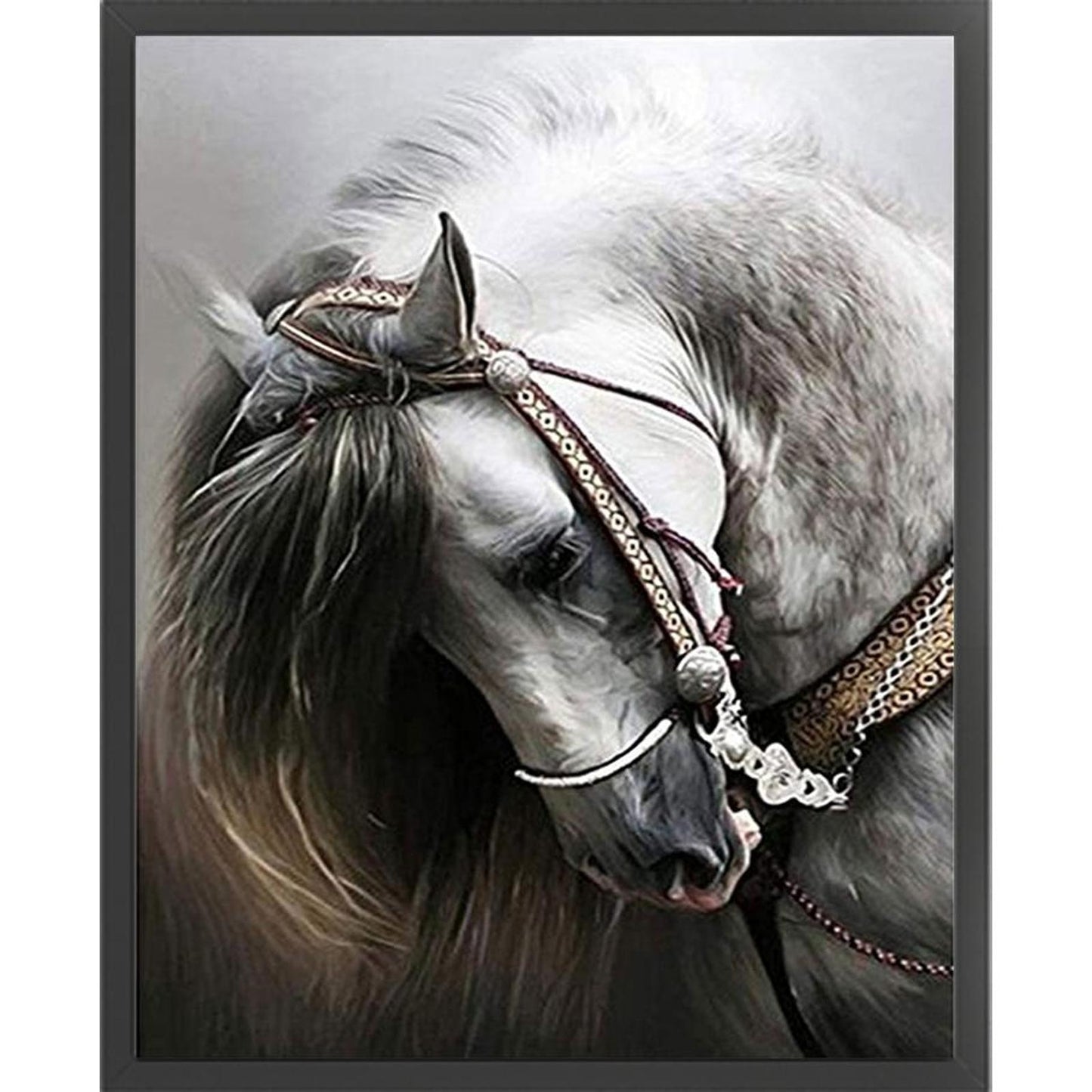 Horse - Full 11CT Counted Cross Stitch 36x46CM - Yishu