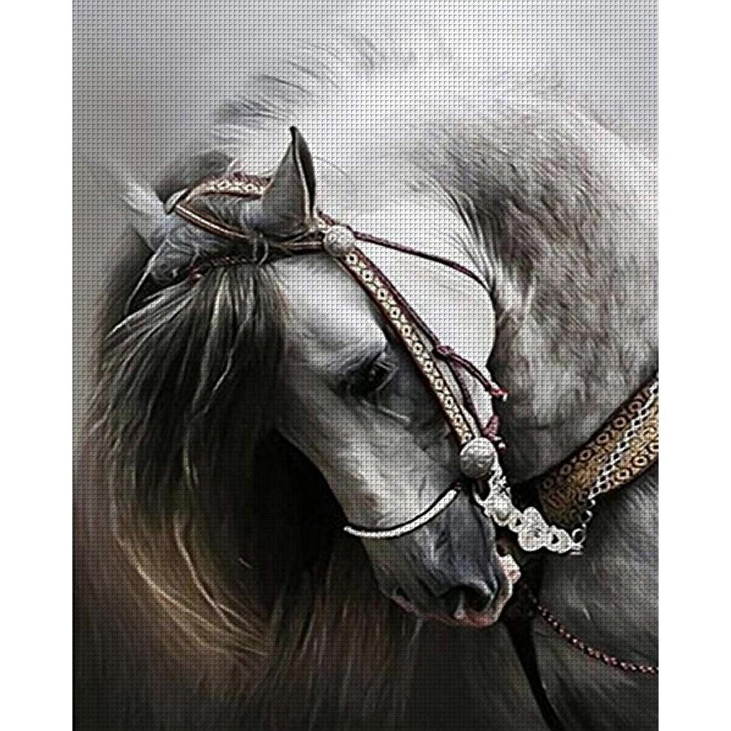 Horse - Full 11CT Counted Cross Stitch 36x46CM - Yishu
