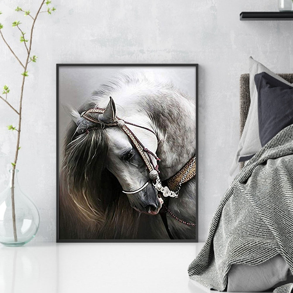 Horse - Full 11CT Counted Cross Stitch 36x46CM - Yishu