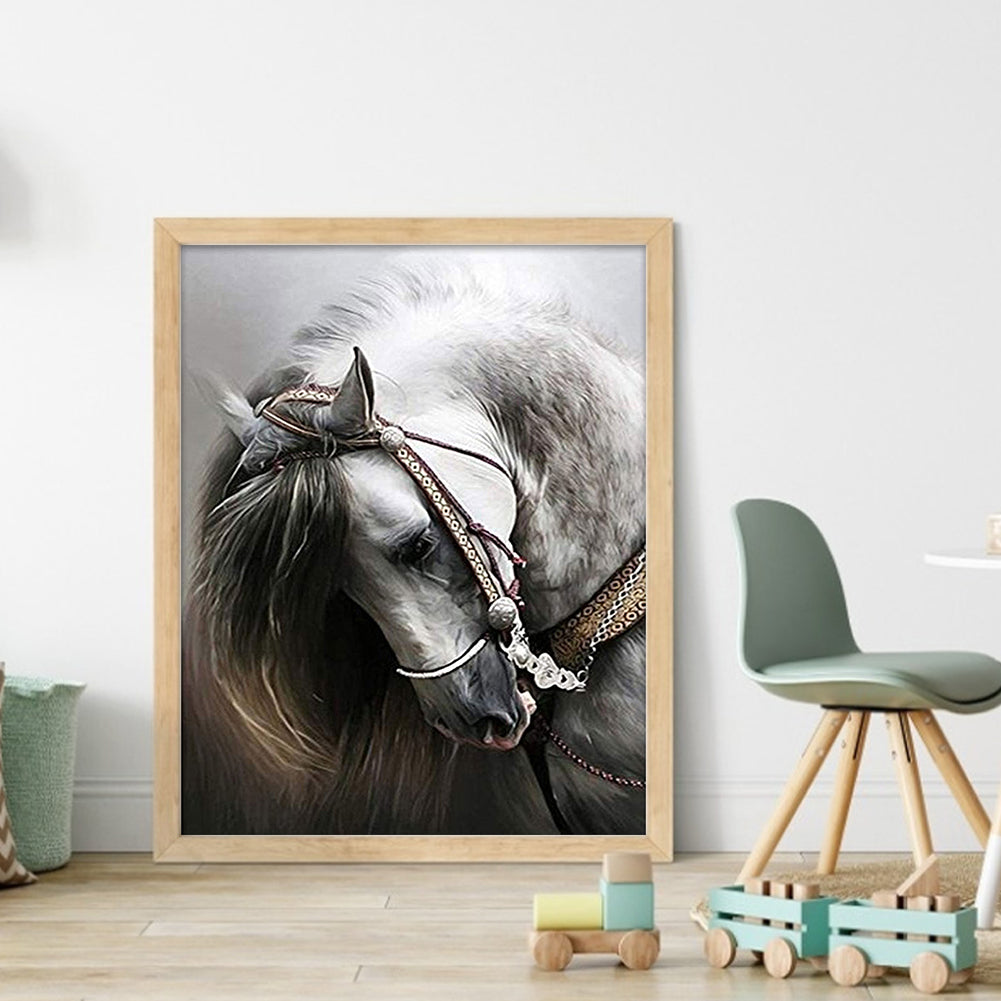 Horse - Full 11CT Counted Cross Stitch 36x46CM - Yishu