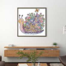 Load image into Gallery viewer, Joy Sunday - Snail House - 30*31CM 14CT 2 Stamped Cross Stitch
