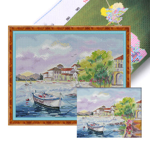 Joy Sunday - Seaside Six - 38*30CM 14CT 2 Stamped Cross Stitch