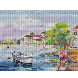 Joy Sunday - Seaside Six - 38*30CM 14CT 2 Stamped Cross Stitch