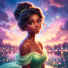 Load image into Gallery viewer, Beautiful Modern Princess Tiana 30*30CM(Canvas) Full Round Drill Diamond Painting
