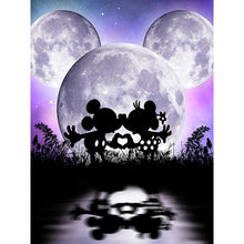 Load image into Gallery viewer, Silhouette - Mickey Mouse 30*40CM(Canvas) Full Round Drill Diamond Painting
