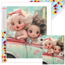 Load image into Gallery viewer, Cute Girl 30*40CM(Picture) Full Square Drill Diamond Painting
