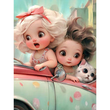 Load image into Gallery viewer, Cute Girl 30*40CM(Picture) Full Square Drill Diamond Painting
