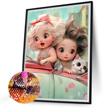Load image into Gallery viewer, Cute Girl 30*40CM(Picture) Full Square Drill Diamond Painting
