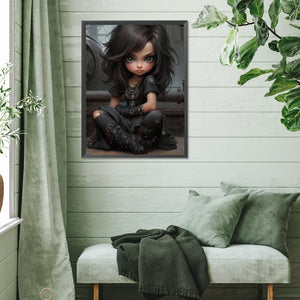 Cute Girl 30*40CM(Picture) Full Square Drill Diamond Painting