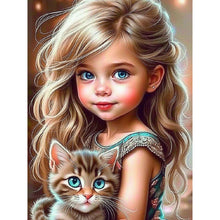 Load image into Gallery viewer, Cute Girl 30*40CM(Picture) Full Square Drill Diamond Painting
