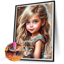Load image into Gallery viewer, Cute Girl 30*40CM(Picture) Full Square Drill Diamond Painting
