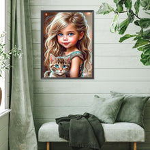 Load image into Gallery viewer, Cute Girl 30*40CM(Picture) Full Square Drill Diamond Painting
