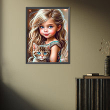 Load image into Gallery viewer, Cute Girl 30*40CM(Picture) Full Square Drill Diamond Painting
