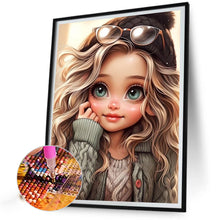 Load image into Gallery viewer, Cute Girl 30*40CM(Picture) Full Square Drill Diamond Painting
