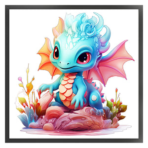 Huancan - Sea Dragon - 40*40CM 14CT 2 Stamped Cross Stitch