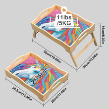 Load image into Gallery viewer, Diamond Painting Dinning Table Tray with Handle for Serving Food (Unicorn)
